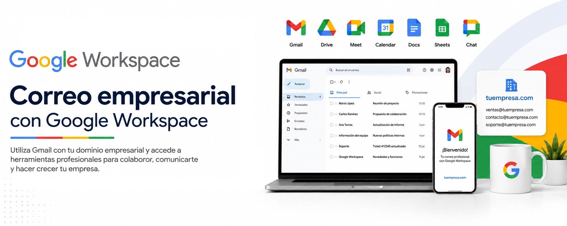 Correos con Google Workspace
