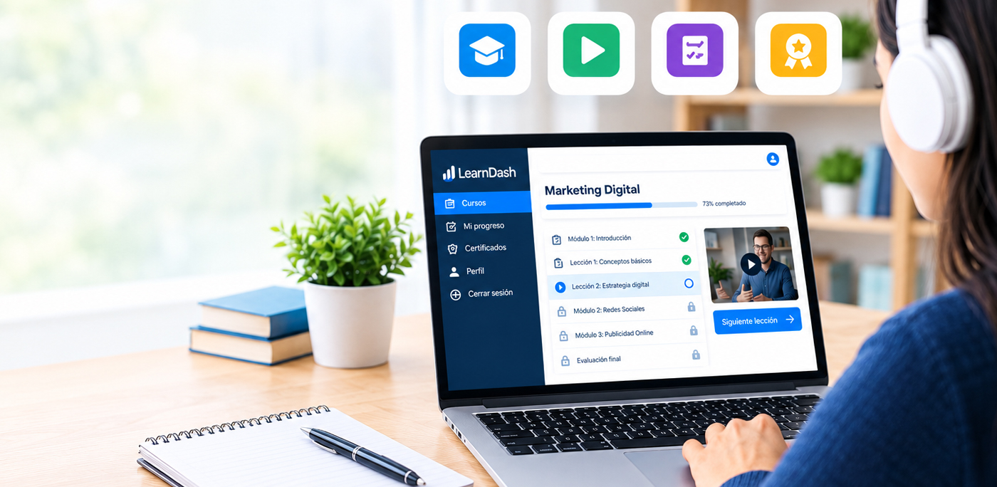 Desarrollo de aulas virtuales con LearnDash